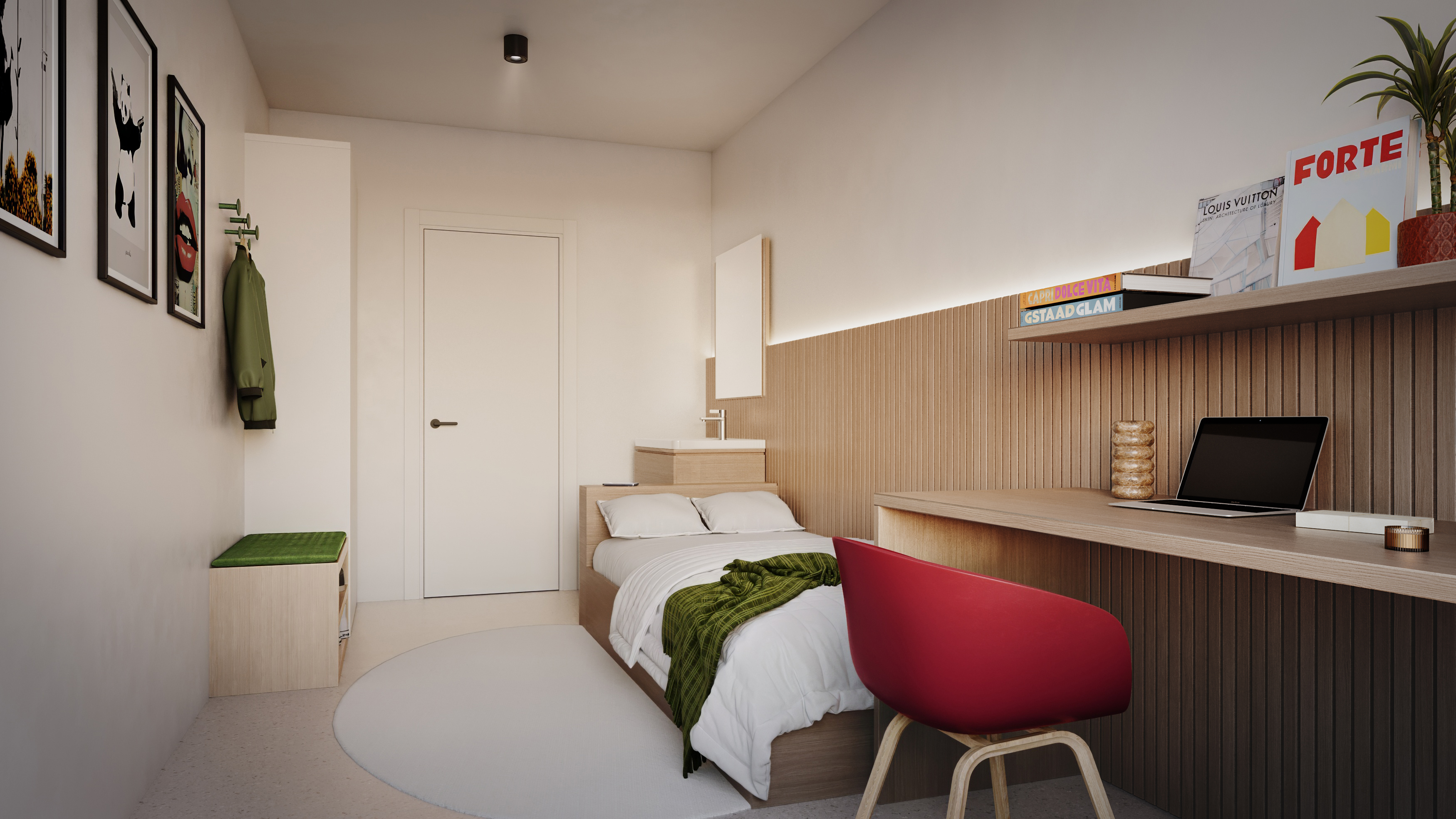 Moderne studentenkamer The Arch Gent – volledig ingericht en instapklaar