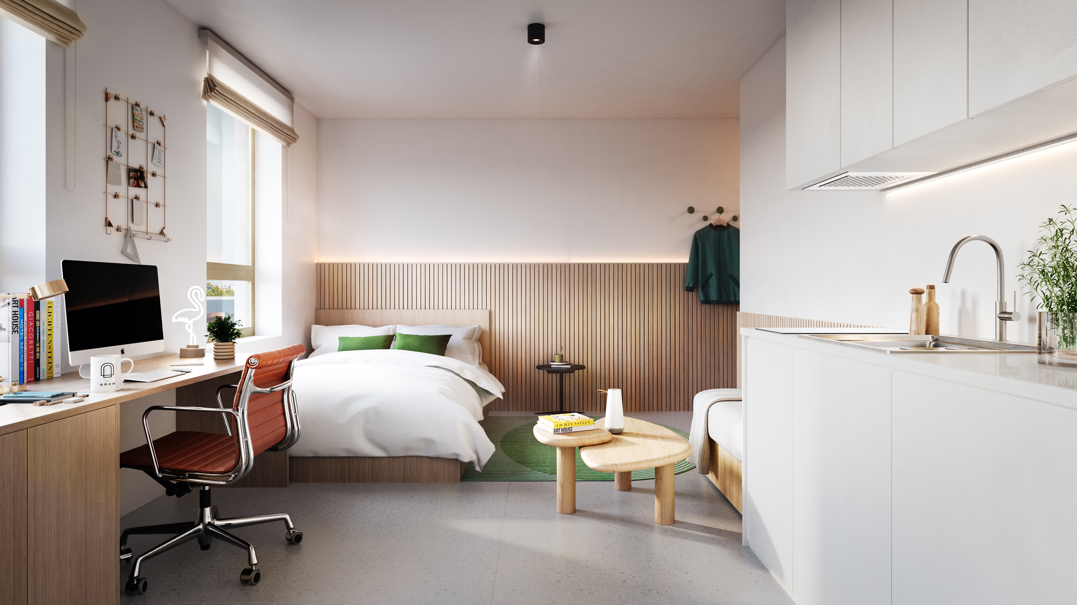 Moderne studentenkamer The Arch Gent – volledig ingericht en instapklaar